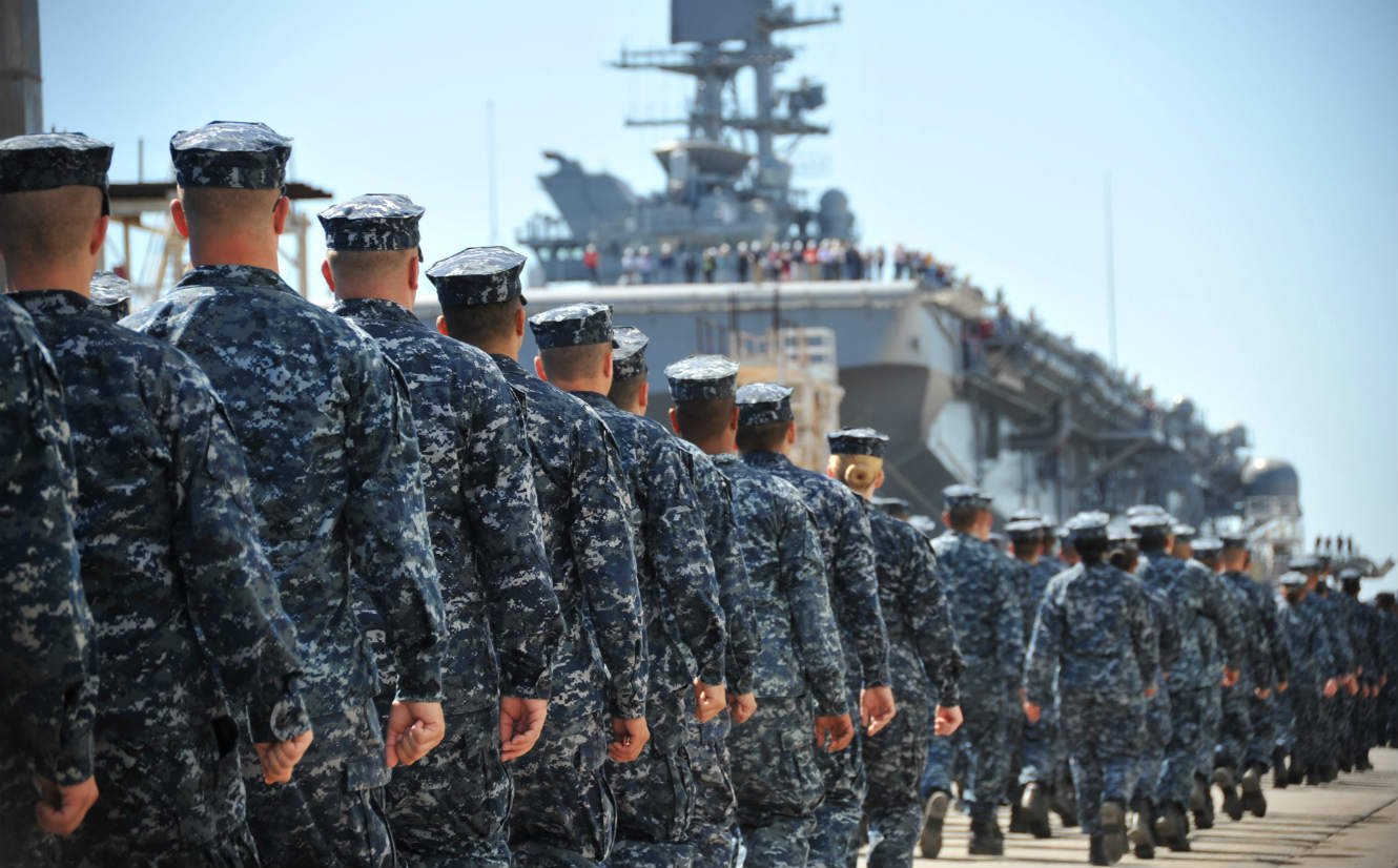 US Sailors boarding Ship